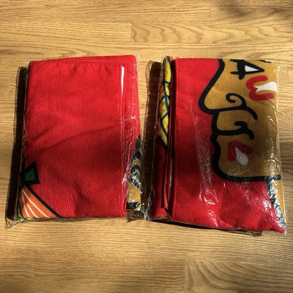 Chicago Blackhawks Beach Towels 57 x 29 Hockey, Bud Lite,‎  Set of 2 NEW